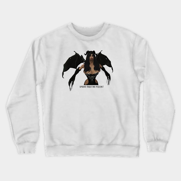 Demon Lady Crewneck Sweatshirt by Spooky Mountain